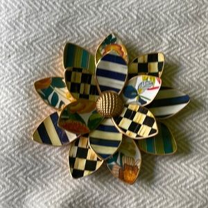 NWOT Mackenzie-Childs flower wall plaque